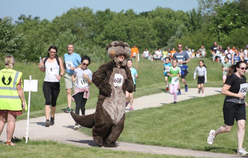 The fun runners in Cranbrook County Park